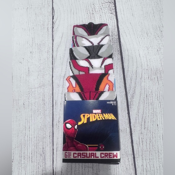 Marvel Spider-Man Casual Crew Socks - Multicolor - Picture 1 of 6